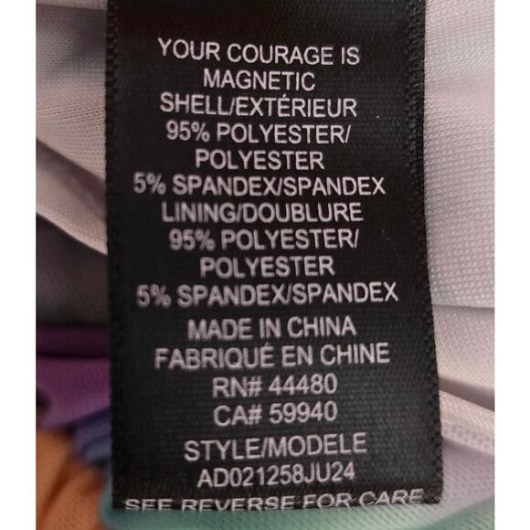 AFRM Helsa Mini Bodycon Dress in Blur Pansy Size Small - Picture 7 of 7